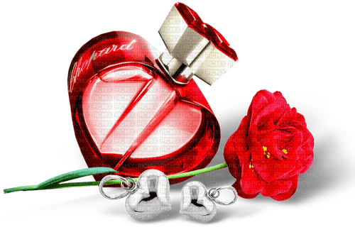 Valentine's Day.Cluster.Red.Silver - PNG gratuit