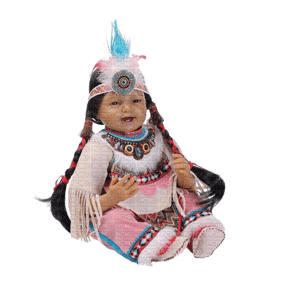 american indian little girl - png ฟรี