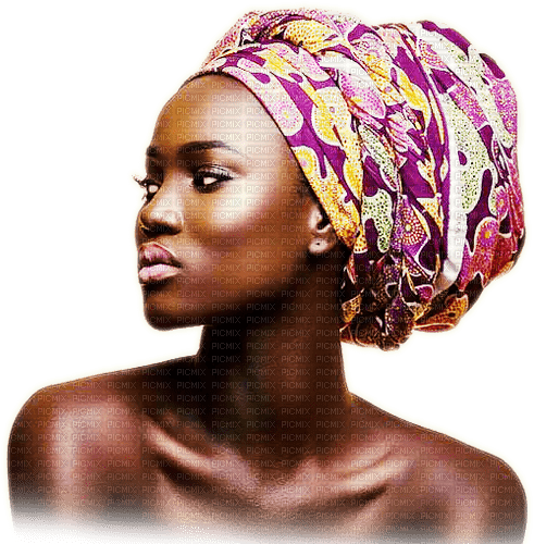 soave woman  africa  yellow purple - besplatni png