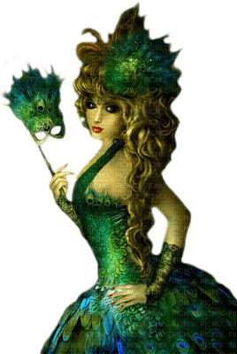 femme paon peacock woman - png gratuito