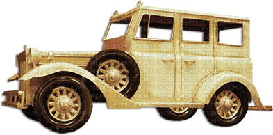 soave deco vintage car sepia brown - PNG gratuit