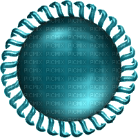 deco-round-blue - Free PNG