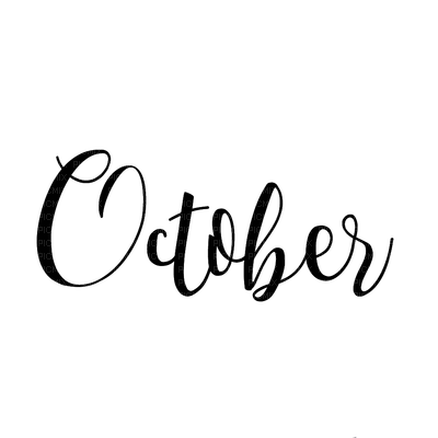 loly33 texte october - ilmainen png