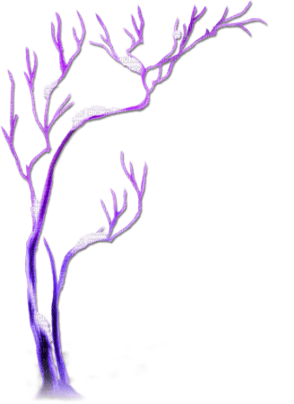 soave deco tree winter white purple - Free PNG