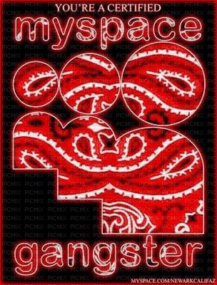 myspace gangster - PNG gratuit