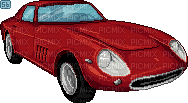 Pixel Red Car - GIF animado gratis