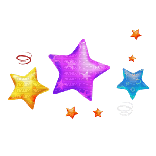 Kaz_Creations Party Stars - PNG gratuit