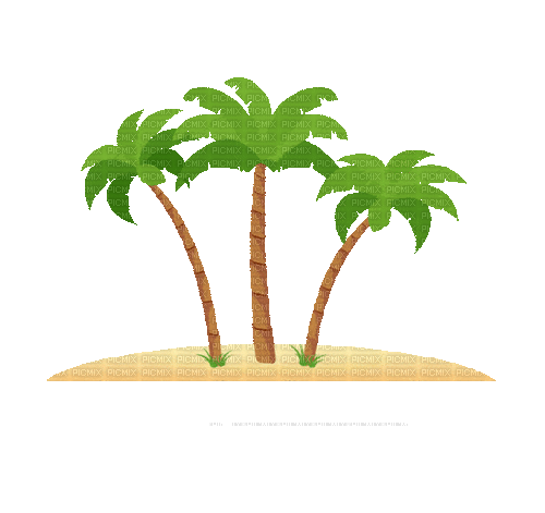 palm trees - GIF animado gratis