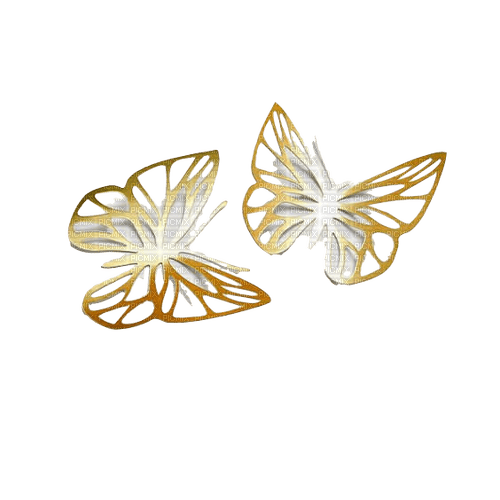 gold butterfly;s  deco - ingyenes png