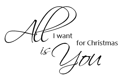 all i want for christmas/words - png gratuito