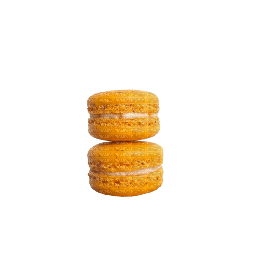 kikkapink deco scrap orange macaron macarons - PNG gratuit