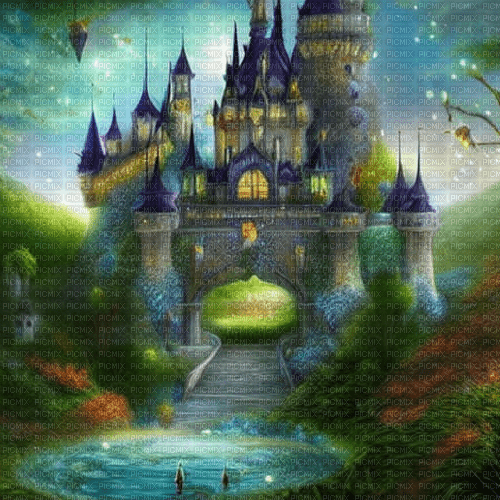 kikkapink background fantasy castle - png gratuito