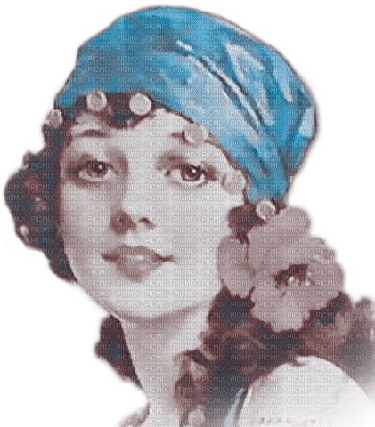 soave woman gypsy vintage blue brown - Free PNG