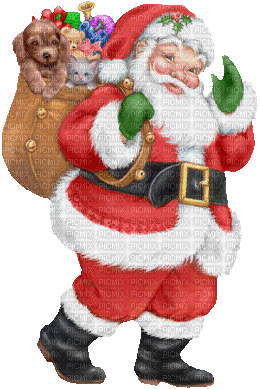 Weihnachtsmann, Nikolaus - Darmowy animowany GIF
