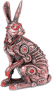 soave deco steampunk bunny pink - Free PNG