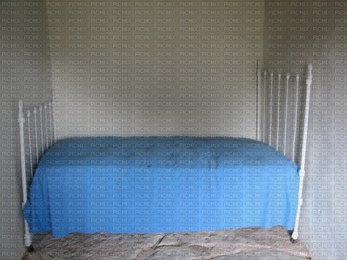 Blue Bed - PNG gratuit