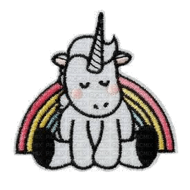 patch picture unicorn - ilmainen png