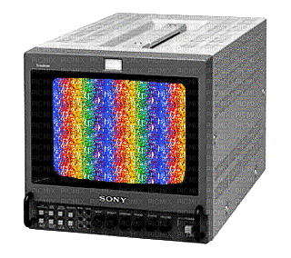 RAINBOW TV - Darmowy animowany GIF