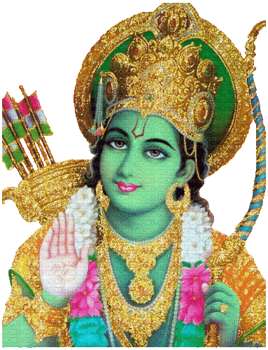 Shri Ram, ram , lord , rama , india , god , hindu - Free animated GIF -  PicMix