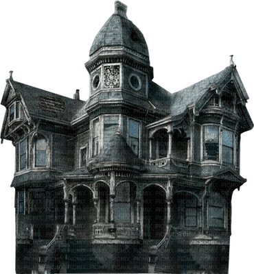 Kaz_Creations Halloween Haunted House - gratis png