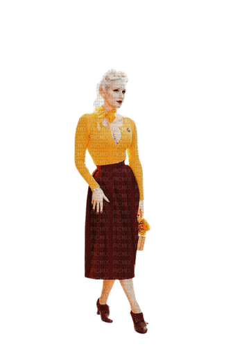 kikkapink woman vintage autumn - ücretsiz png