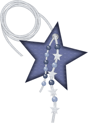 Kaz_Creations Deco Star Stars Colours Hanging Dangly Things - nemokama png