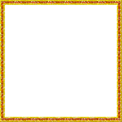 Kaz_Creations Glitter Frame-Orange-Yellow - Darmowy animowany GIF