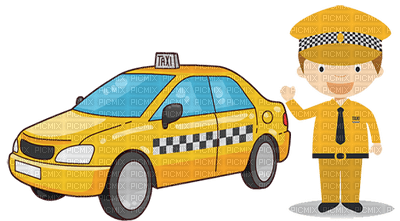 taxi driver - PNG gratuit
