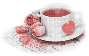 soave deco tea cup vintage flowers rose - besplatni png