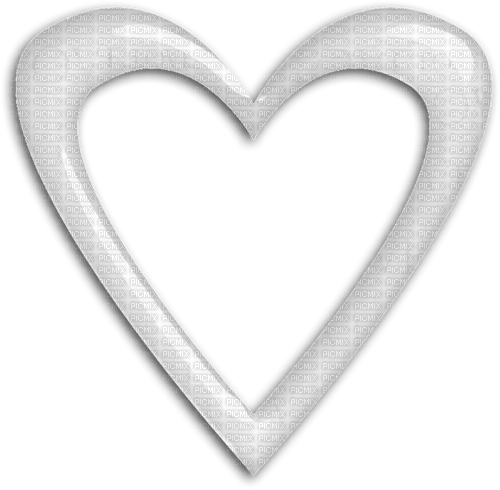 Heart.Frame.Glossy.White - png gratuito