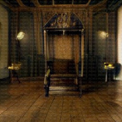 Brown Tudor Throne Room - bezmaksas png