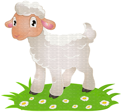 Kaz_Creations Easter Deco Cute Lamb - png gratuito