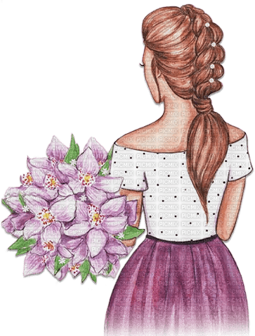 soave woman girl fashion spring summer painting - безплатен png