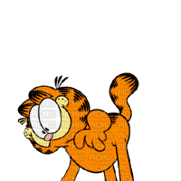 garfield and odie - 免费动画 GIF