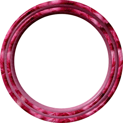 minou-Pink-rosa-Round-Frame - Free PNG