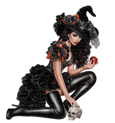Kaz_Creations Woman Femme Colours Colour-Girls Halloween - PNG gratuit
