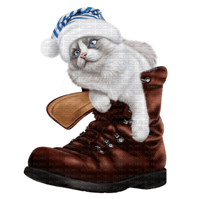 Kaz_Creations Cat Kitten In Boot Colours - бесплатно png
