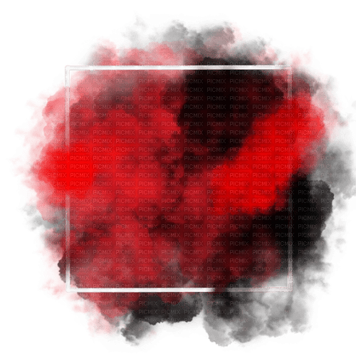 Dark red smoke fog frame deco [Basilslament] - gratis png