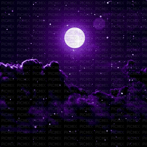 purple moon background - Бесплатный анимированный гифка