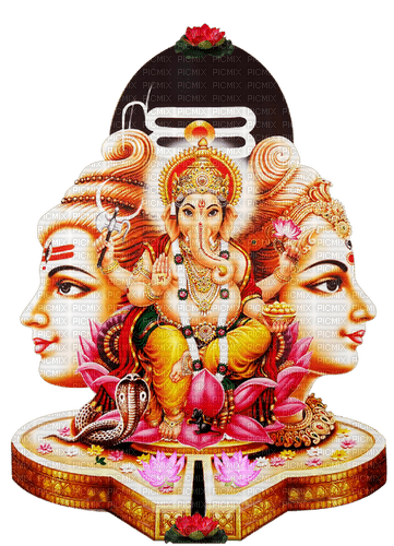 Shiv Parvati Ganesh - ilmainen png