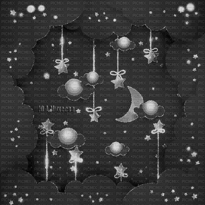 Y.A.M._Night, moon, stars background - Безплатен анимиран GIF