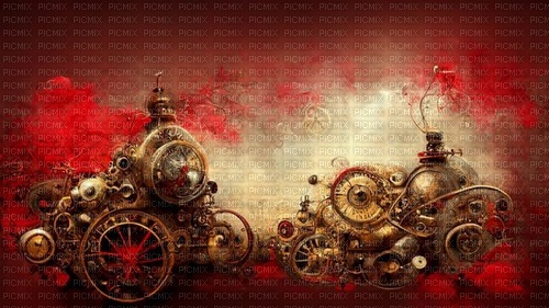 steampunk background - bezmaksas png