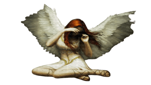 sad woman angel kikkapink - 免费PNG