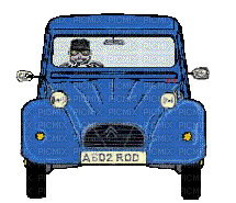 car blue bp - Gratis animerad GIF