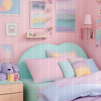 Pastel Bedroom - бесплатно png