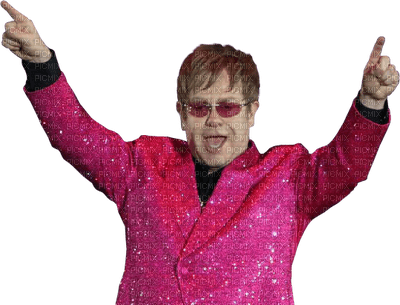 Kaz_Creations Man Homme Elton John Music Singer - darmowe png