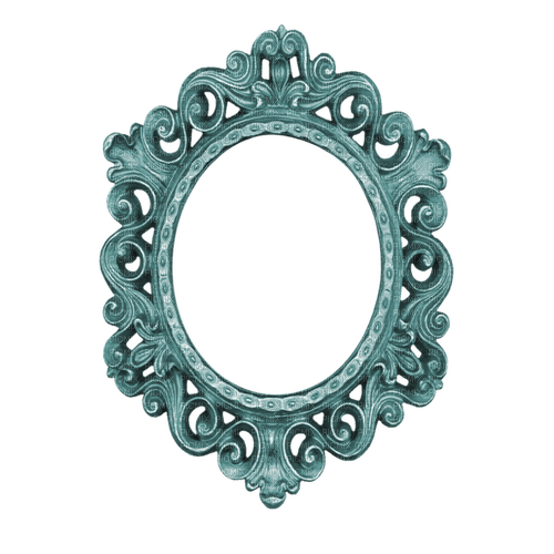 kikkapink deco scrap blue mirror frame - фрее пнг
