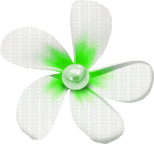 Flower.Pearl.Green.White - 無料png
