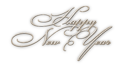 soave text new year happy sepia - ücretsiz png