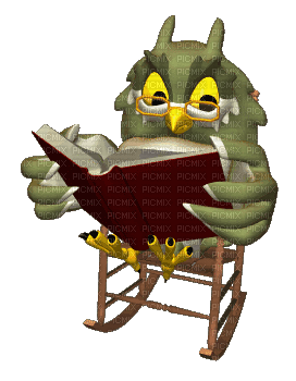 Rocking Owl gif - Animovaný GIF zadarmo